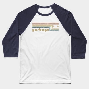 Garbage Cassette Stripes Baseball T-Shirt